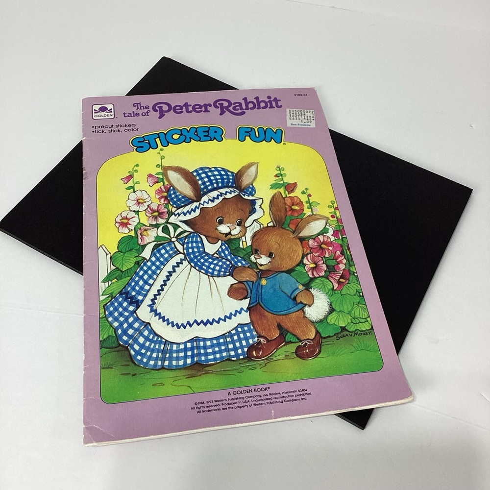 Peter Rabbit Sticker Fun Golden Book 1981